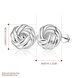 Wholesale Trendy Silver plated Geometric Stud Earrings For Women Fashion bread shaped Earring Jewelry  TGSPE010 0 small