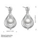 Wholesale Trendy Top Qualit Silver plated Earrings  pearl water drop Earrings For Girls Lady Party Accessories TGSPE056 3 small