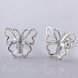 Wholesale Fashion earrings from China Butterfly shape Small Hoop Earring For Girls Wome Beautiful Jewelry   TGSPE071 1 small