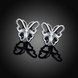 Wholesale Fashion earrings from China Butterfly shape Small Hoop Earring For Girls Wome Beautiful Jewelry   TGSPE071 4 small