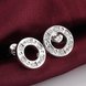 Wholesale Romantic Elegant silver plated white Cubic Zirconia Stone Stud Earring For Women Round Crystal Earrings female Wedding Jewelry  TGSPE077 2 small
