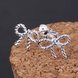 Wholesale Romantic Silver plated Sparkling BowKnot Twisted rope earrings Charm jewelry for Wome Gift TGSPE083 2 small