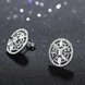 Wholesale Hot selling inlaid creative design Silver Earring Round Drop Earrings For Women Lady Fashion Wedding Engagement Party Jewelry TGSPE113 3 small