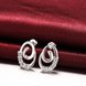 Wholesale Trendy Silver hot seller of CZ Stud Earring wreath Earring delicate Wedding Earrings For Women TGSPE006 1 small