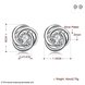 Wholesale Euramerican fashionable Silver plated Stud Earrings For Women Luxury flower Cubic Zirconia Wedding Earring Jewelry Accessory TGSPE213 0 small