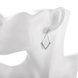 Wholesale Classic Imitation Rhodium Geometric White Crystal Dangle Earring TGGPDE188 4 small