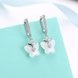 Wholesale Fashion 925 Sterling Silver White Insect Ceramic Dangle Earring TGSLE172 3 small