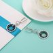 Wholesale Fashion 925 Sterling Silver Blace Round Ceramic Dangle Earring TGSLE174 1 small