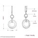 Wholesale Fashion 925 Sterling Silver White Round Ceramic Dangle Earring TGSLE175 4 small