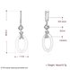 Wholesale Fashion 925 Sterling Silver White Round Ceramic Dangle Earring TGSLE189 4 small