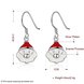 Wholesale Trendy Silver White Santa Claus Dangle EarringChristmas Gift TGSPDE348 0 small