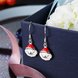 Wholesale Trendy Silver White Santa Claus Dangle EarringChristmas Gift TGSPDE348 1 small