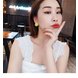 Wholesale Smiling Face Acrylic Earrings for Women Girls Cute Stud Earrings Yellow Asymmetric stud Female Fashion Jewelry VGE003 3 small