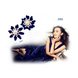 Wholesale 2020 fashion crystal rhinestone stud earrings  noble blue flowers earrings for women jewelry VGE004 3 small