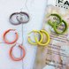 Wholesale Fashion Candy Color Sexy Big Circle Hoop Earrings For Women Green Orange  Earring Wedding Party Jewelry VGE005 4 small