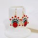 Wholesale Pair of Phoenix Coronet Pearl Earring Chinese Style Earring Peking Opera Mask Ear Jewelry Decor for Women Lady VGE007 4 small