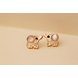 Wholesale Fashion wholesale jewelry Minimalist Elephant Earrings Simple Cute Animal Ear Studs VGE008 0 small