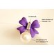 Wholesale Korean Design Enamel Drip Bowknot Round Simulated Pearl Drop Earrings for Women Student Girl Gift DIY Sweet Creative Jewelry VGE010 3 small