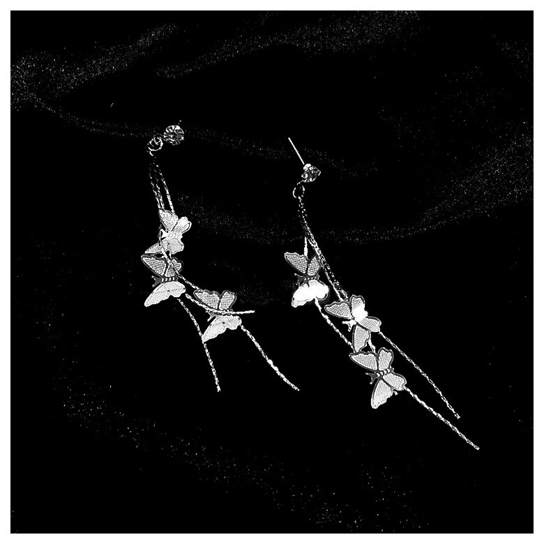 Wholesale Korean Temperament Elegant Long Tassel Earrings Cute Flying Butterfly Pendant Earrings Fashion Wild Female Jewelry Gift For Girl VGE013 1