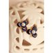 Wholesale KISSWIFE 2020 New Elegant wholesale jewelry  Noble Blue Flower Ladies Gold Rhinestone Earrings VGE016 0 small
