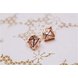 Wholesale Fashion wholesale Jewelry Crown Women Classic Shining Zircon Small Stud Earrings Gold Color Ears Stud VGE023 4 small