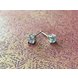 Wholesale Classical Popular Style Stud Earrings for Women High Quality Clear White Zircon Stone Luxury earrings VGE024 2 small