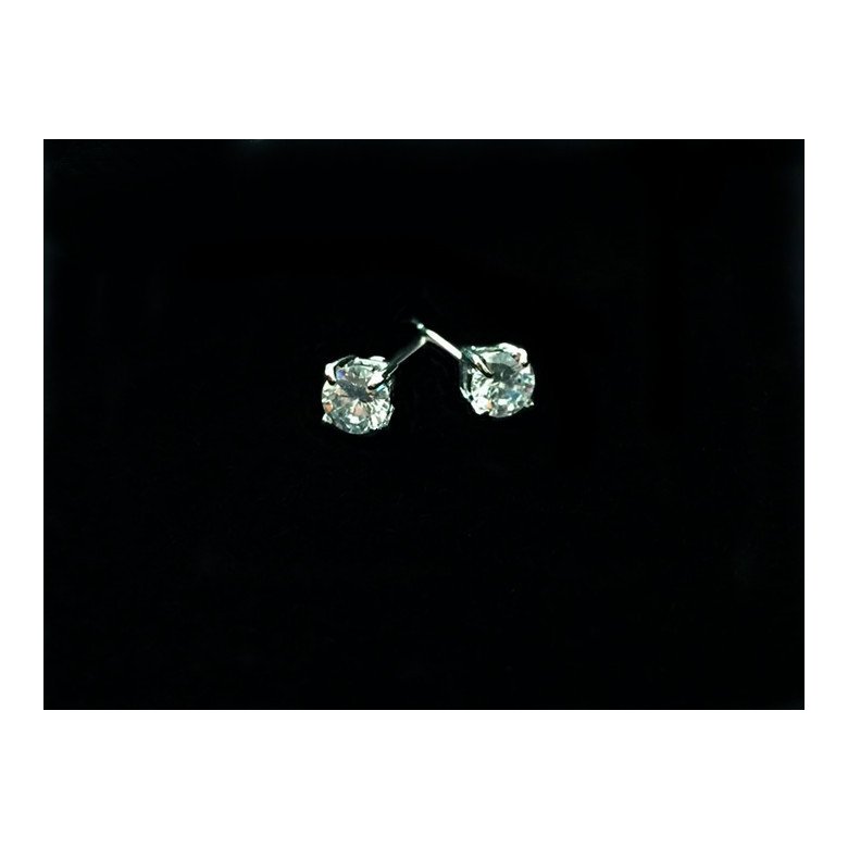Wholesale Classical Popular Style Stud Earrings for Women High Quality Clear White Zircon Stone Luxury earrings VGE024 3