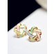 Wholesale Simple Trendy Gold Color Geometric wreath Earrings For Women Lady Fashion Large Hollow earrings Jewelry VGE025 0 small