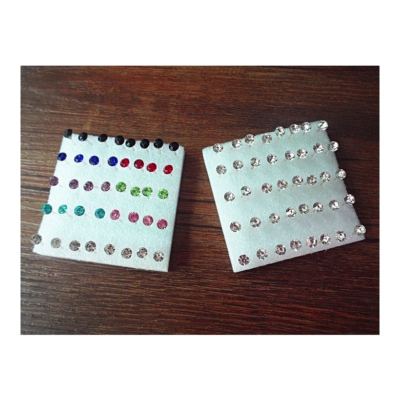 Wholesale 20PCS Transparent Plastic Beads With Hole Ear Stud For Jewelry VGE030 1