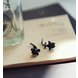 Wholesale KISSWIFE 2020 New Elegant wholesale jewelry black rose Flower Ladies  Earrings VGE033 0 small