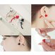 Wholesale KISSWIFE 2020 New Elegant wholesale jewelry black rose Flower Ladies  Earrings VGE033 1 small