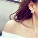 Wholesale Fashion Jewelry Elegant Star Pearl Earrings White zircon Pearl Stud Earrings Wedding Party Earrings For Women VGE034 3 small