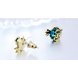 Wholesale Jewelry Crystal Owl Stud Earrings For Women Vintage Gold Color Animal Statement Earrings VGE036 2 small