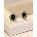 Wholesale Fashion Female Circle stud earrings synthetic emerald  Vintage Earrings Wedding jewelry For Women VGE038 0 small