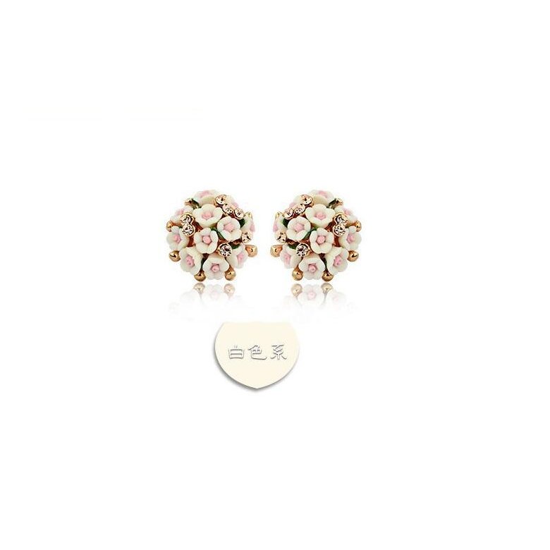 Wholesale New Fashion  jewelry Flower Earring For Women Vintage Jewelry VGE041 2