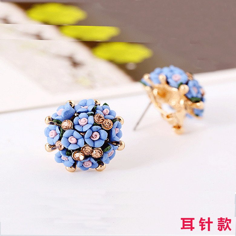 Wholesale New Fashion  jewelry Flower Earring For Women Vintage Jewelry VGE041 3