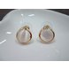 Wholesale New Vintage Round  Opal Stone Big Stud Earrings For Women fashion Temperament jewelry VGE042 2 small