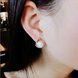 Wholesale New Vintage Round  Opal Stone Big Stud Earrings For Women fashion Temperament jewelry VGE042 4 small