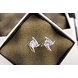 Wholesale Women's earrings 2020  new jewelry geometric hollow square triangle zircon earring Europe fashion banquet jewelry VGE044 0 small