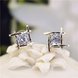 Wholesale Women's earrings 2020  new jewelry geometric hollow square triangle zircon earring Europe fashion banquet jewelry VGE044 4 small