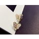 Wholesale Sweet pink  Butterfly Stud Earrings Delicate Gold Color Mini Ear Studs Trendy Ear Nails For Women Girls Jewelry Gift VGE046 2 small