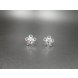 Wholesale New Arrival Jewelry hollowed-out  Flower Zircon Crystal Stud Earrings for Women Girl VGE047 3 small