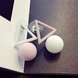 Wholesale Ball Triangle Different Candy Color Earrings For Women Engagement Stud Earrings  Luxury Jewelry VGE048 2 small