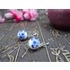 Wholesale Handmade Blue And White Porcelain Earring Vintage Ceramic Woman Lady Drop Earrings Dangle Earrings   VGE052 2 small