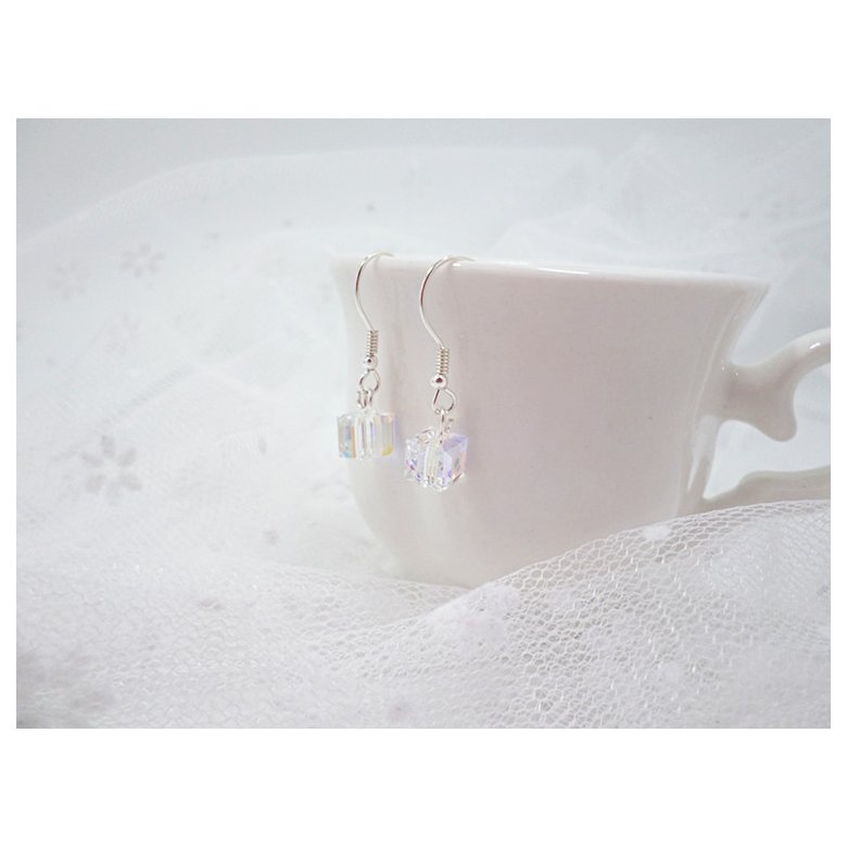 Wholesale Crystal Glass Drop Earrings For Women Girls  Dangle Hanging Earring Fashion Wedding Ear Jewelry VGE053 0