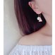 Wholesale Asymmetry Fashion 1 Pair Triangle Different pearl Women's Earrings Korean Style Earrings Jewelry Crystal Earrings  VGE055 1 small