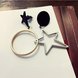 Wholesale Women Fashion Dangle Long Earrings Star circular ring Asymmetry Geometric Drop Earrings Charm Jewelry VGE058 2 small