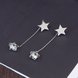 Wholesale  Exquisite Pentagram Drop Earrings for Women Long Star Crystal Dangle Earrings Fashion Jewelry Gifts VGE059 1 small