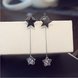 Wholesale  Exquisite Pentagram Drop Earrings for Women Long Star Crystal Dangle Earrings Fashion Jewelry Gifts VGE059 3 small