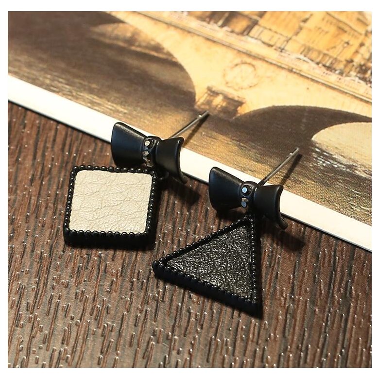 Wholesale Earrings girl unique for women earrings big style simple earrings Fashion  irregular geometry color simple earrings VGE060 2